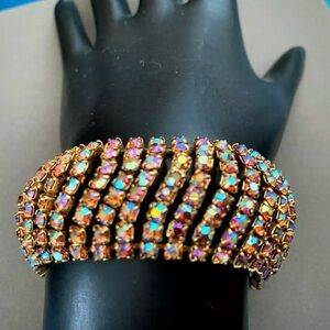 Alice Caviness Signed Rhinestone Bracelet